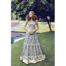 16002 LILAC GREY ZOYA CRYSTAL WEDDING WEAR LEHENGA